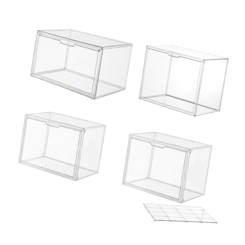 靴収納ボックス 靴収納オーガナイザー 省スペース 積み重ね可能ホルダー スニーカーコンテナ おもちゃ 帽子 化粧品用ディスプレイケース