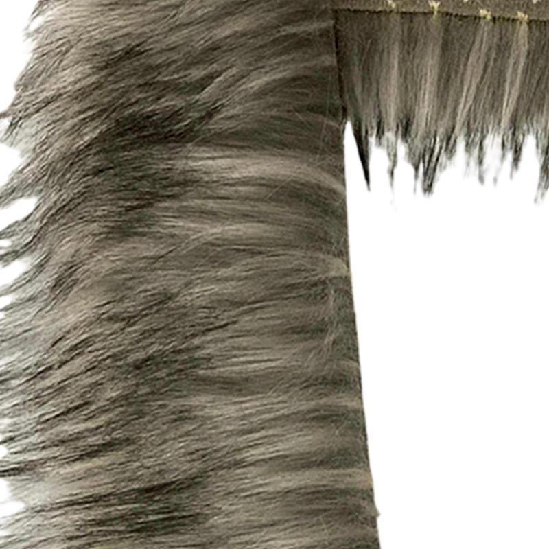 ファー生地はコスプレ衣装ドワーフ装飾のための柔らかいぬいぐるみをカットします