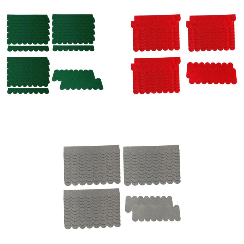 フェルトシート クラフトフェルト生地シート 厚手素材 ドールハウス ミニチュア屋根材 子供用 ホームデコレーション DIY 裁縫