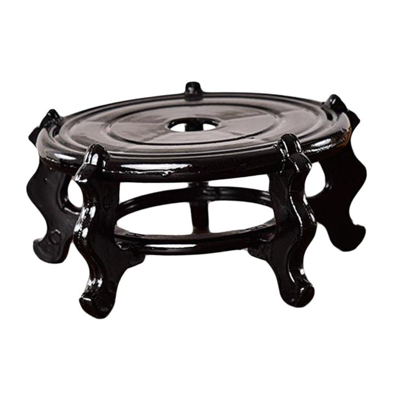 中国製金魚鉢ディスプレイスタンド 廊下や庭の屋内用木製植物スタンド