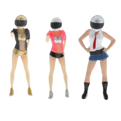 1/64スケール バイク人形 フィギュア ヘルメット少女 ミニスカート ガールドール コレクション 3色選べる 1/64スケール バイク人形 フィギュア ヘルメット少女 ミニスカート ガールドール コレクション 3色選べる
