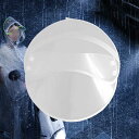 レインコート帽子つば透明フェイスカバー.取り外し可能なレインコートキャップバイザー顔保護