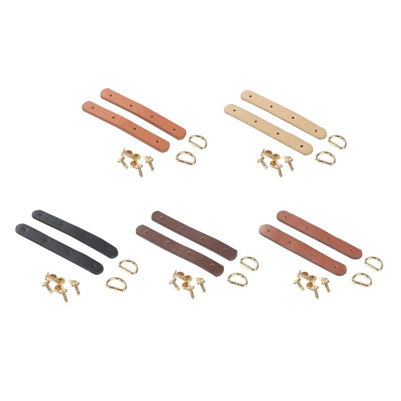 4個の蝶番を付けられた合成皮革はハンドバッグストラップに縫い付けられますハンドバッグ財布