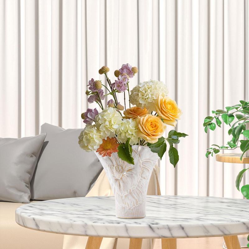 リビングルームに最適な多目的な花瓶.陶器製の花瓶.