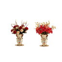 花瓶の花のfaux花のアレンジメントセラミックテーブルセンターピース収集可能なヨーロッパスタイルの花瓶屋内植木鉢屋内バー