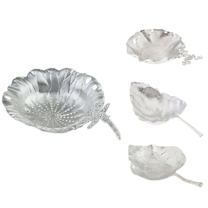 茶漉 茶こし ティーストレーナー 葉型 純錫 緑茶道具 全4種