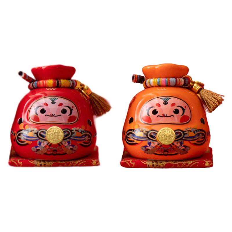 ラッキーバッグピギーバンク.マネーボックスバースデーギフトテーブルセンターピースストレージセラミック造形