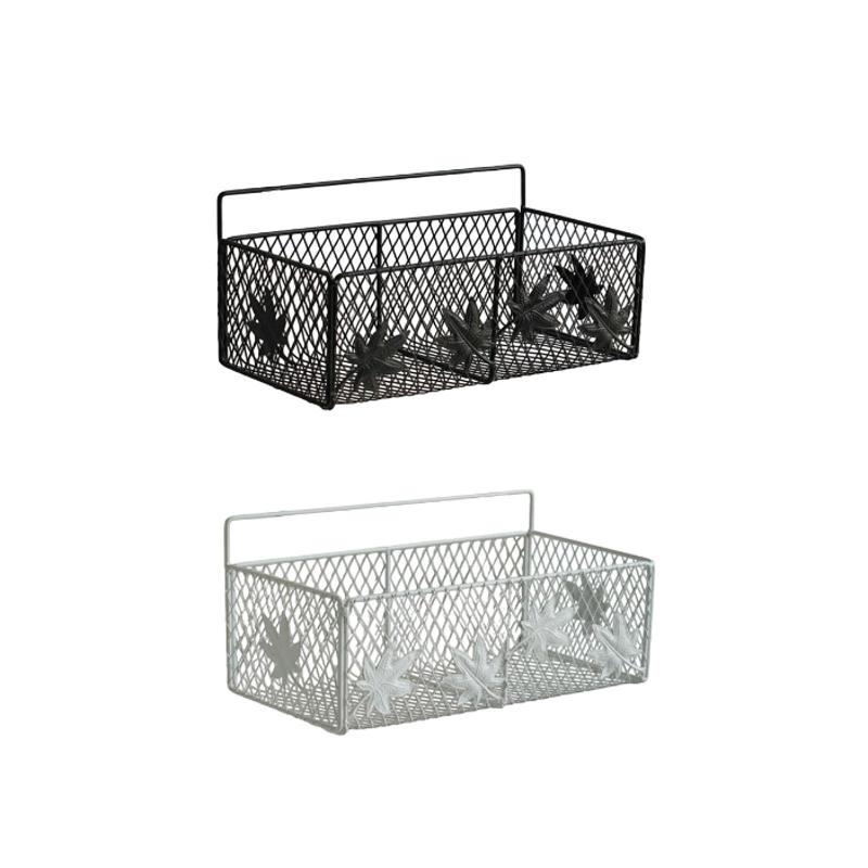 吊り下げキッチンバスケットストレージシェルフ鉄の装飾バスルーム壁オーガナイザーリビングルームキャ..