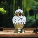 磁器製ジンジャージャー 保存タンク フラワーアレンジメント オフィス用陶器花瓶