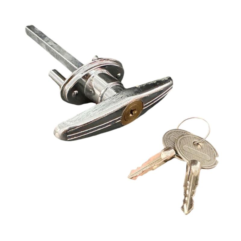 鍵付きガレージロック 取り付け簡単 プレミアムガレージドアパーツ 交換用スペアパーツアクセサリー プロ仕様のクロスキーロック