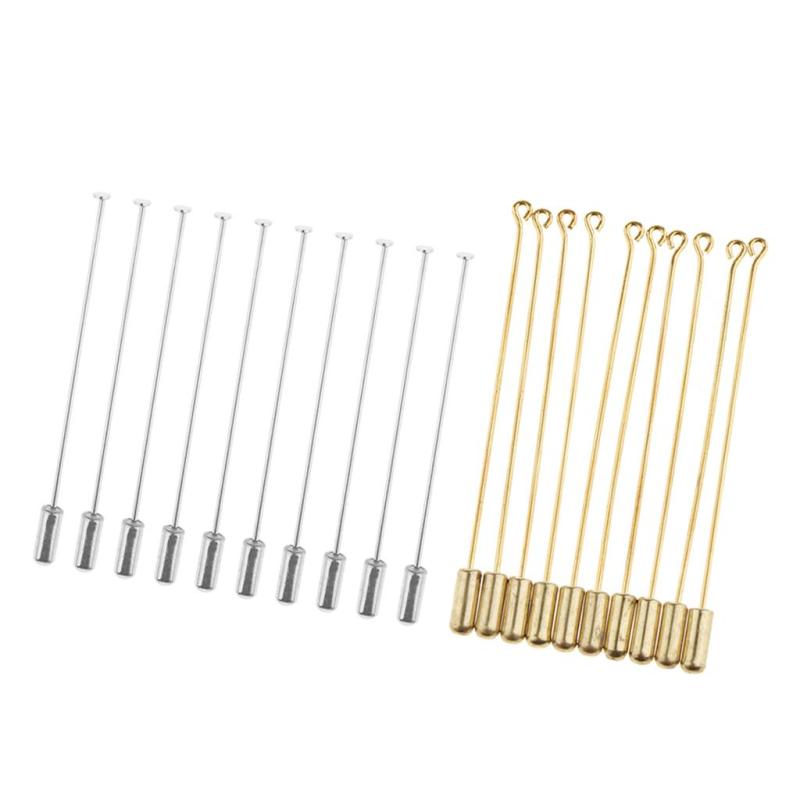 20ピース ロングスティックプラグ ラペルハット スカーフ ブローチ ブートニアピン