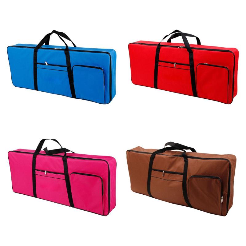 61キーキーボードバッグピアノキャリーケースポータブルハンドル付き保護ケース耐衝撃ピアノケースコンサート用ピアノギグバッグ