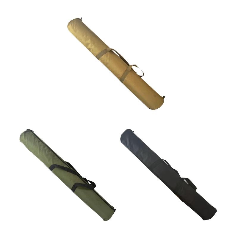 釣り竿ケース テントポール収納バッグ ジッパー付きポール収納ケース 防水キャンプ用オーガナイザーポ..