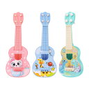 ウクレレギターおもちゃ.楽器.ポータブルキッズギター音楽玩具.男の子.女の子.初心者用