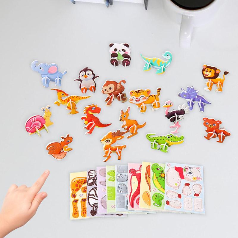 DIY クラフト 3D パズル学習活動モンテッソーリおもちゃ