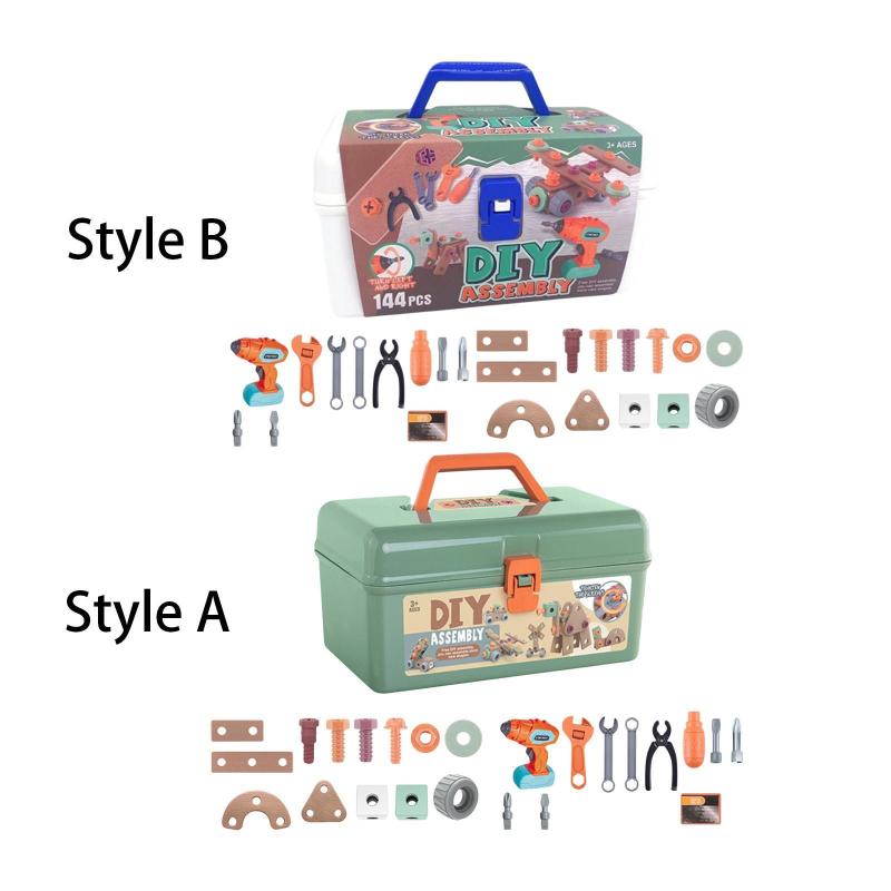 キッズツールセットプレイツールボックスDIYロールプレイ.クリエイティブなふりをするプレイドリル.スクリューキットドライバートイーキッズホリデーギフト