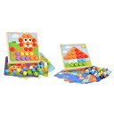 キノコネイルペグボードパズルゲーム 3歳児向け知育玩具
