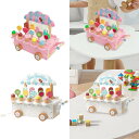 木製アイスクリームセット ごっこ遊びおもちゃ 幼稚園学習キッチンおもちゃ 木製アイスキャンディーおもちゃ 3 4 5 6歳のお子様向け