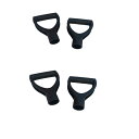 2x D型プラスチックシャベルハンドルスペア取り外し部品2個