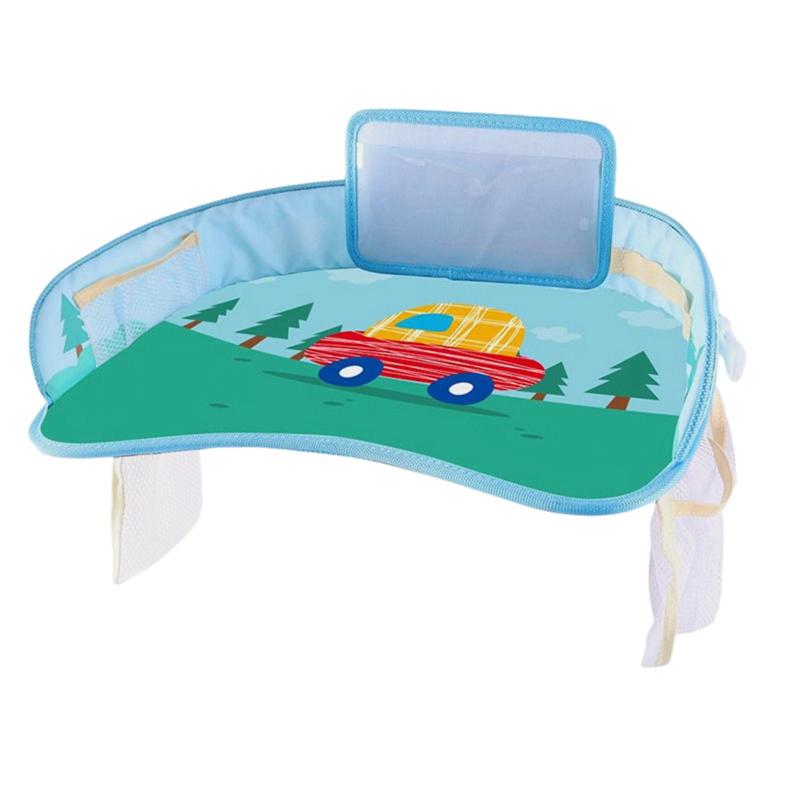 幼児用カーシートラップトレイ食べる飛行機用スナックアクティビティトレイ 2