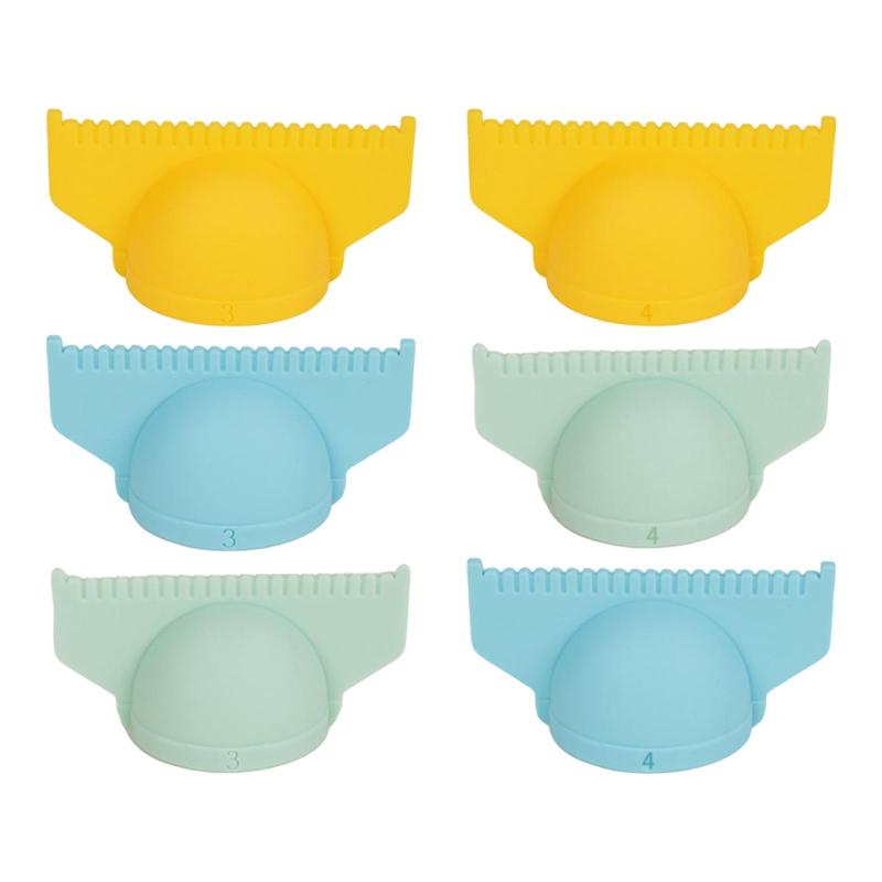 3 個 縫製指定規エッジ縫製ロック測距ツール手縫い親指ガイド多機能直線測定ツールシリコン