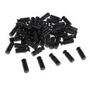 パラコート靴ひもxs038のための50pcsプラスチック二重穴トグルスプリングストップ