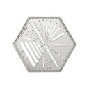 六角定規 DIY 縫製ツール.パッチワーククラフト定規多機能ステンレス鋼ポータブル図面測定六角キルティング定規