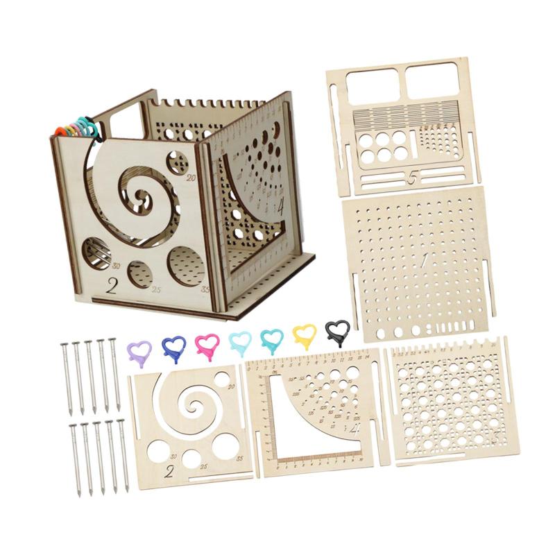 姉妹かぎ針編み愛好家の編み物用の木製糸ボウルかぎ針編み収納ボックス