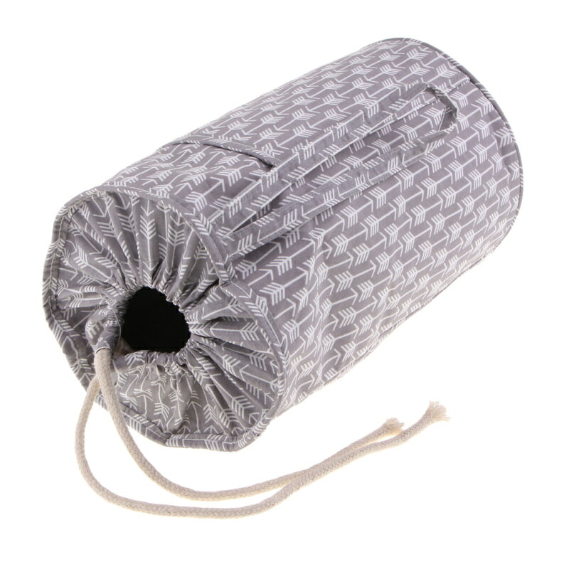 糸収納用の巾着編み/かぎ針編みバッグ.ポータブル.軽量.持ち運びに便利なアクセサリー用ポケット付き , S, 説明したように