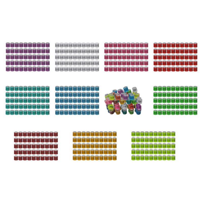 50個 2024 ニウム レッグリング 8mm ダブド チ チキン 鶏肉 カ ラブバード用