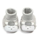 かわいい子羊のブーティ 0-1歳用 ユニセックス ベビー 3サイズ 2色 , グレー11.5cm