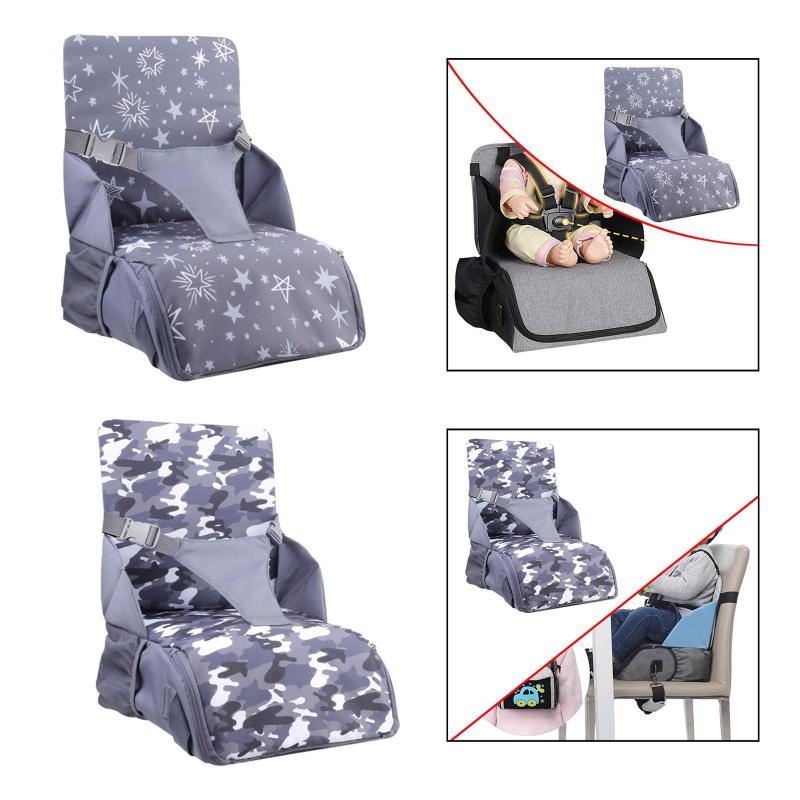 多機能ママトラベルバッグハイバックシート 2イン1 ベビーダイニングチェア折りたたみ収納おむつバッグショッピング旅行屋外