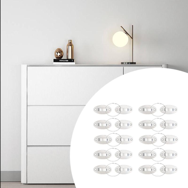 10x 家具アンカー壁アンカーツールベビープルーフホーム本棚用