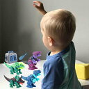4 個 3D 恐竜アセンブリ DIY おもちゃねじナットの組み合わせ子供のためのクリスマスギフト