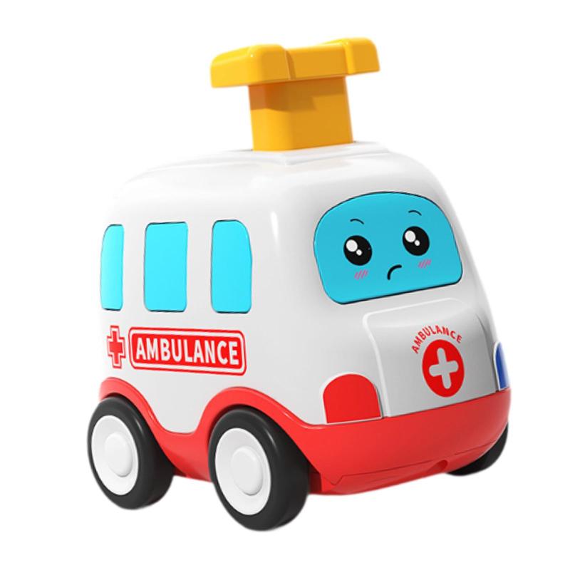 ベビープッシュアンドゴーカー 漫画風ゼンマイカー 1歳以上の子供向け