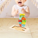 クマのパズルセット.子供向け木製動物ジグソーパズル.インタラクティブ学習玩具