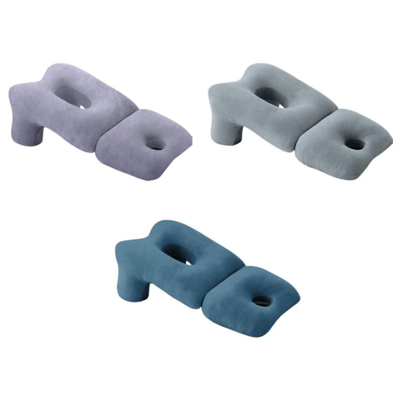 アームホール付きフェイスダウンピロー.快適で多用途.ソフトで取り外し可能なカバー.首をサポート.うつ伏せ寝用枕.自宅での仰向け寝にも.