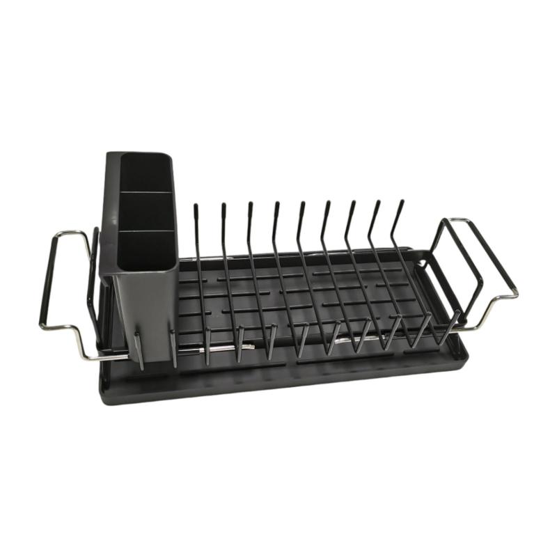 シンク上ストレーナー 引き込み式排水バスケット 頑丈 防錆 キッチン食器ラック 食器乾燥ラック カフェ..