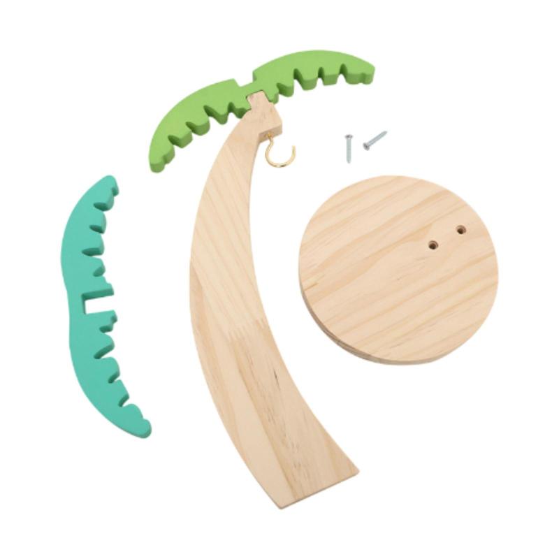 食品保存容器 バナナハンガー ディスプレイ収納ラック 木製 ポータブル フルーツ収納オーガナイザー バ..