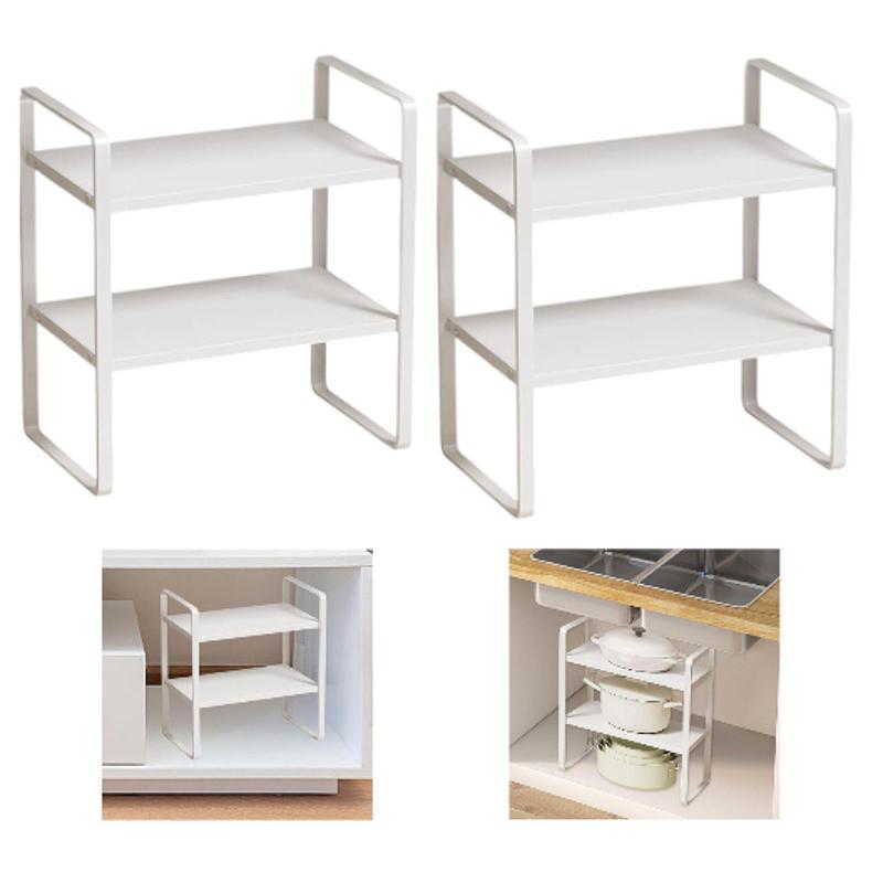 キャビネット用の鍋とフライパンオーガナイザー.パンオーガナイザーラック.ストレージシンクストレージ..