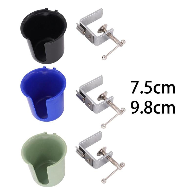 テーブルカップホルダーデスクサイドドリンクホルダー自動車回転可能な回転アンチスピルテーブルエッジエッジクランプデスクカップホルダー用オフィス用