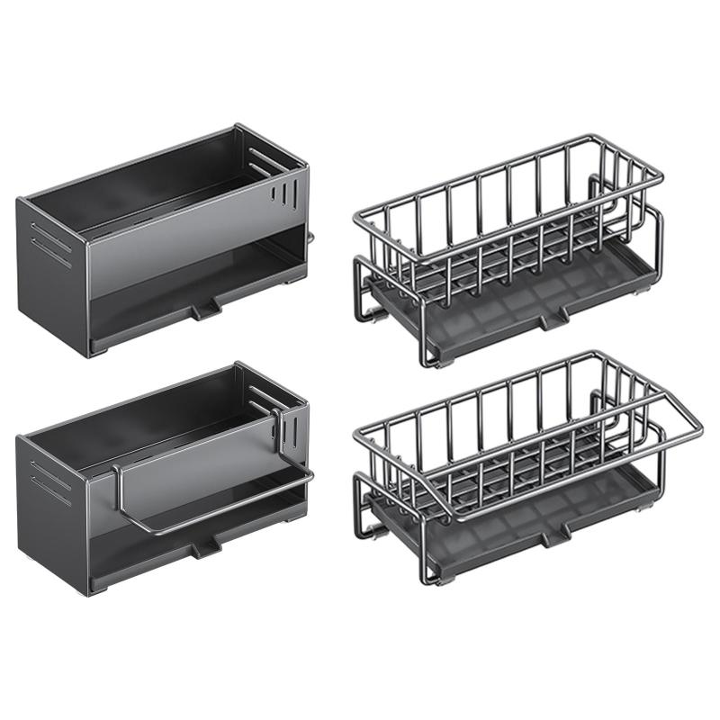 キッチンシンクオーガナイザースポンジホルダー用シンクストレージエッセンシャルガジェットドレーナー..