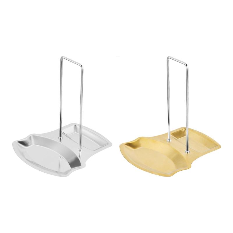 蓋ホルダー付きスプーンレスト.調理器具パンポットカバー蓋ラック.耐熱多機能スタンドオーガナイザーキ..