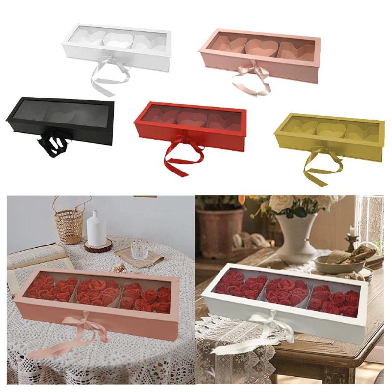 お母さんの手紙の形をした花ギフトボックス22x7.8x4インチアクセサリー空の汎用性の高い段ボール素材母の日の装飾