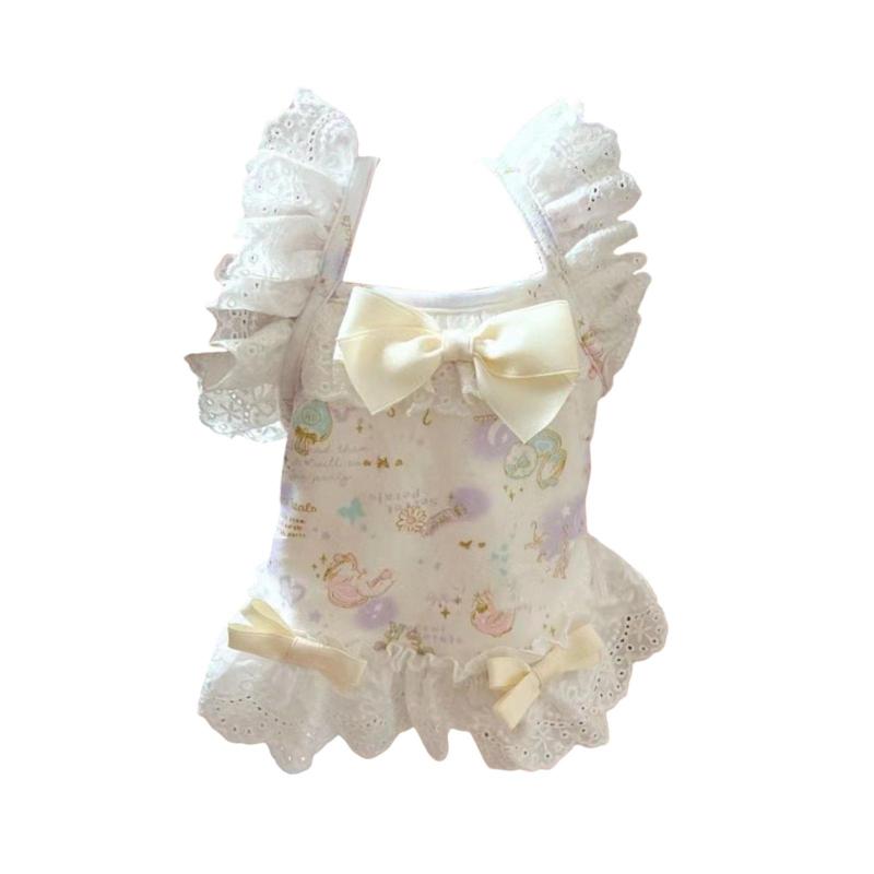 ペットドッグドレスドッグガールズドレスパピーサイズxs旅行のための子犬の夏の服