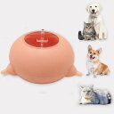 子犬ミルクフィーダーミルクル給餌3乳首バブルポータブル犬のウサギ - ピンク