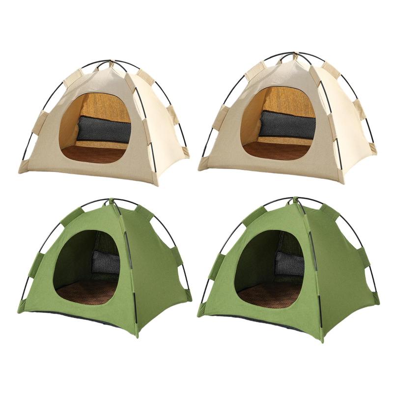キャットハウス ペットテント ネストアタッチメント 耐摩耗性猫用睡眠ベッド 小型犬用ベッド キャンプ 子猫 子犬猫 小型犬用