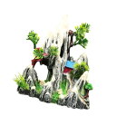 Harz Aquarium Mountain View Stone Hide Hide Buersatile Accessories