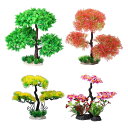 水槽用植物.淡水海水アクアスケープ用マイクロランドスケープ沈水植物.リアルな人工樹木盆栽