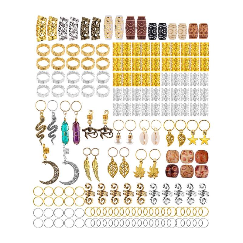 184ピース/個女の子のヘアジュエリーのためのドレッドロックヘアアクセサリー